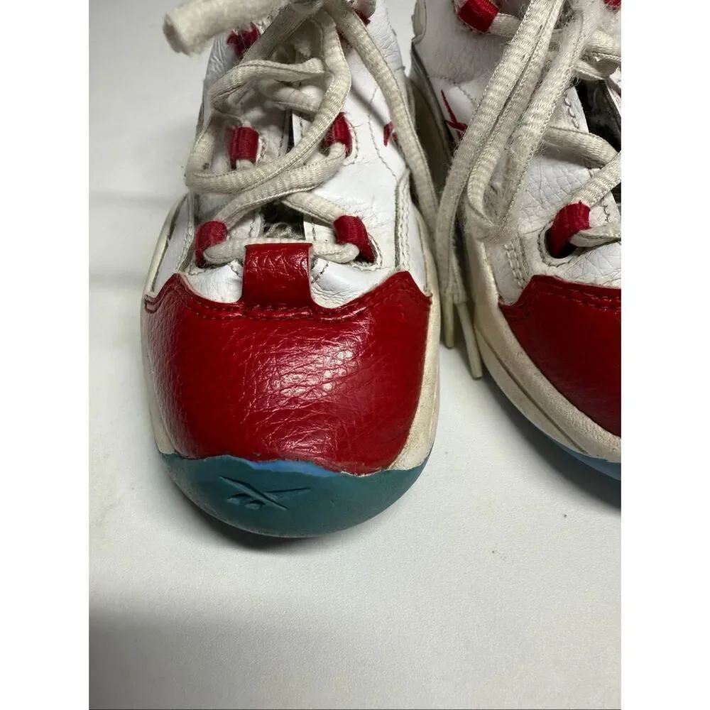REEBOK QUESTION MID INFANT/TODDLER RED WHITE Size 9